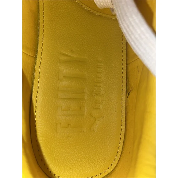 Puma Fenty by Rihanna Cleated Creeper Suede Lemon 366268-03 Women's Size 7.5 - Picture 9 of 14